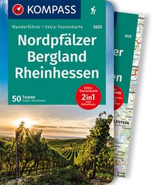 Nordpfälzer Bergland, Rheinhessen, 50 Touren mit Extra-Tourenkarte, MAIRDUMONT: KOMPASS Wanderführer