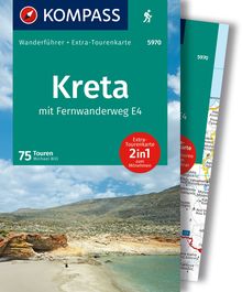 Kreta mit Weitwanderweg E4, 75 Touren mit Extra-Tourenkarte, MAIRDUMONT: KOMPASS Wanderführer
