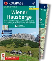 Wiener Hausberge, 60 Touren mit Extra-Tourenkarte, MAIRDUMONT: KOMPASS Wanderführer