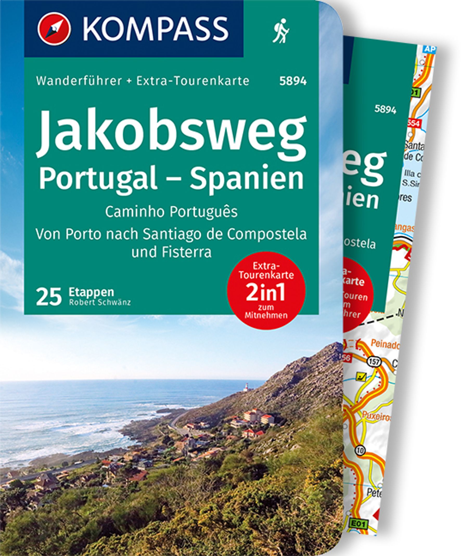 MAIRDUMONT Jakobsweg Portugal Spanien, 60 Touren mit Extra-Tourenkarte