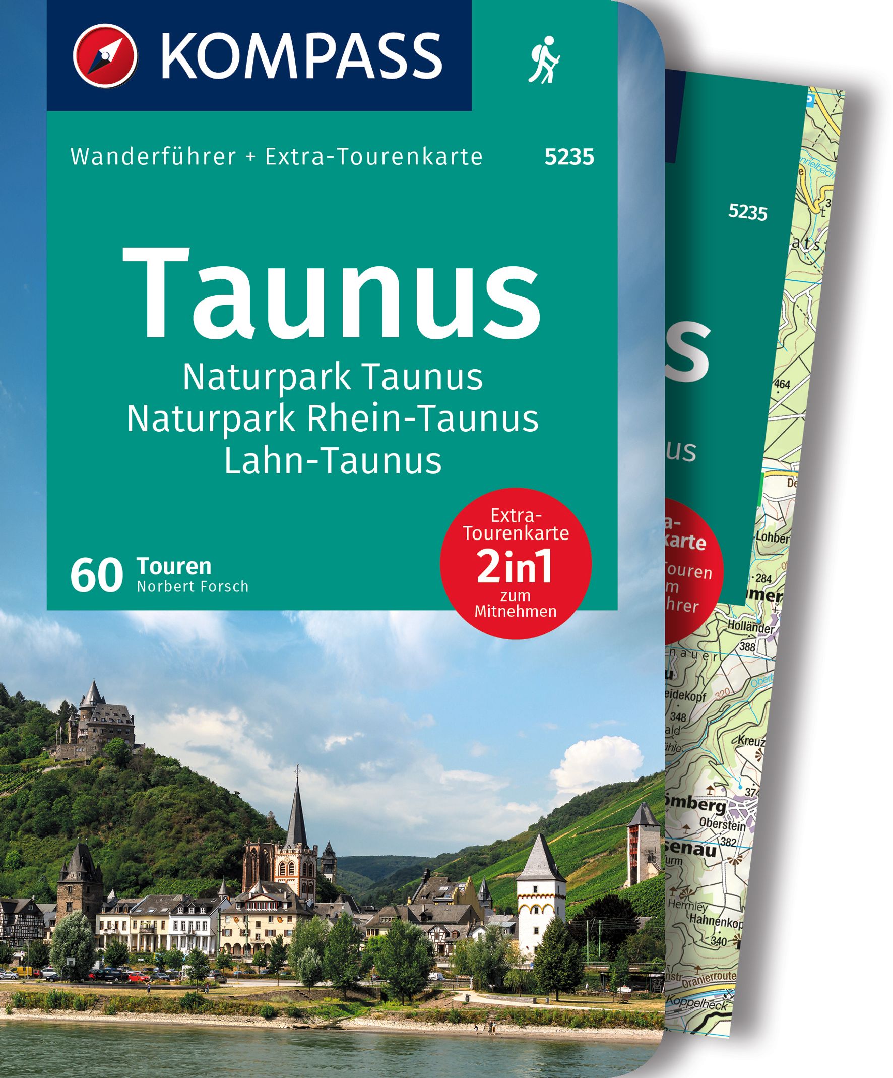 MAIRDUMONT Taunus, Naturpark Taunus, Naturpark Rhein-Taunus, Lahn-Taunus, 60 Touren mit Extra-Tourenkarte