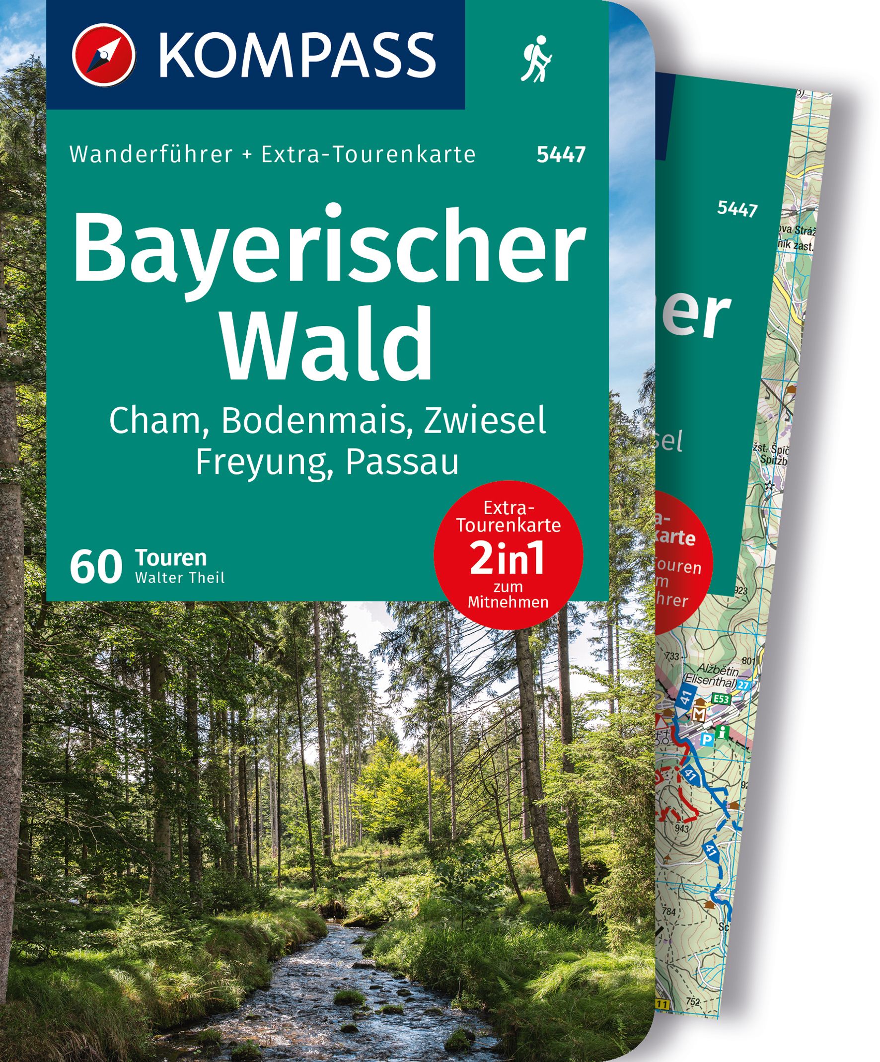 MAIRDUMONT Bayerischer Wald, Cham, Bodenmais, Zwiesel, Freyung, Passau, 60 Touren mit Extra-Tourenkarte