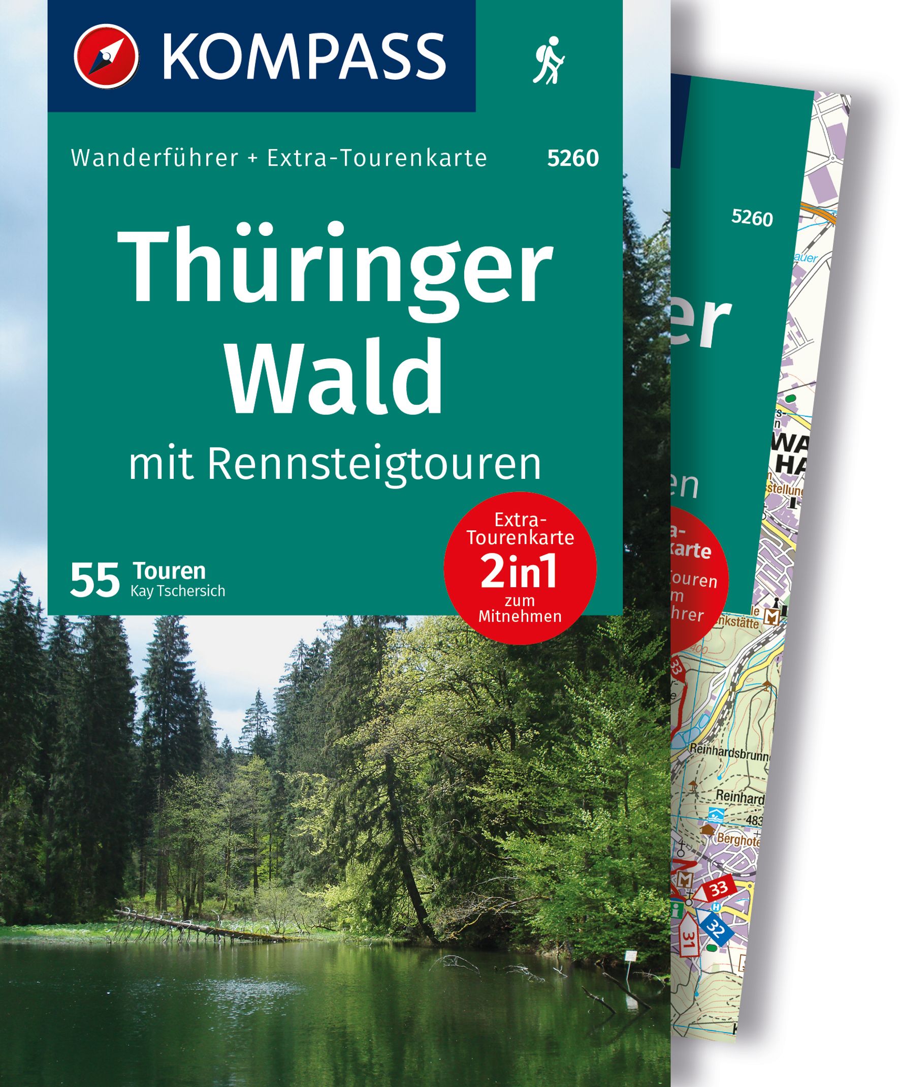 MAIRDUMONT Thüringer Wald mit Rennsteigtouren, 55 Touren mit Extra-Tourenkarte