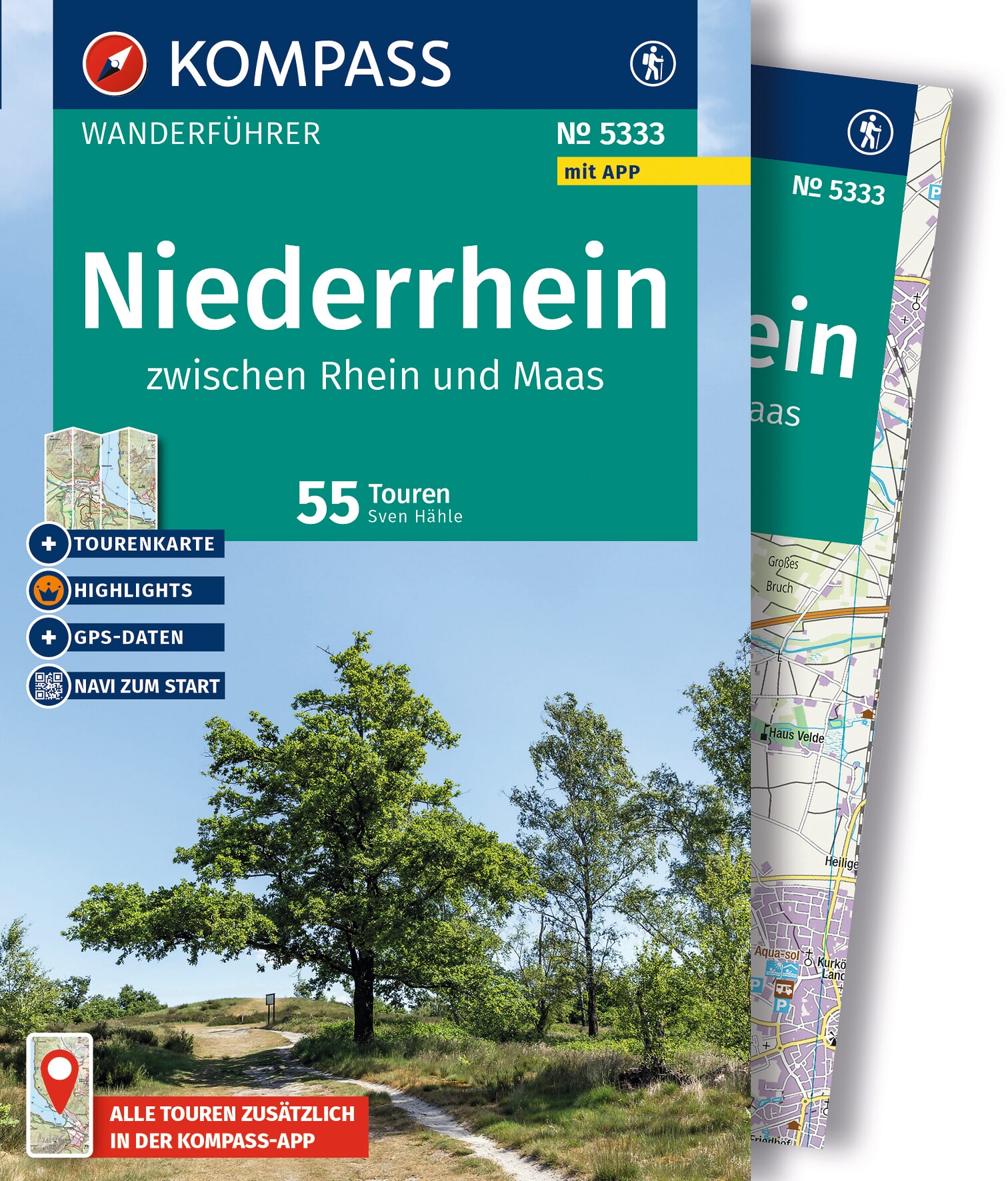 MAIRDUMONT Niederrhein, zwischen Rhein und Maas, 55 Touren mit Extra-Tourenkarte